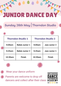 Junior Dance Day Poster 2024